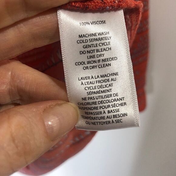 Beach Lunch Lounge Orange Heart On Wire Shirt Button Down - Picture 5 of 8